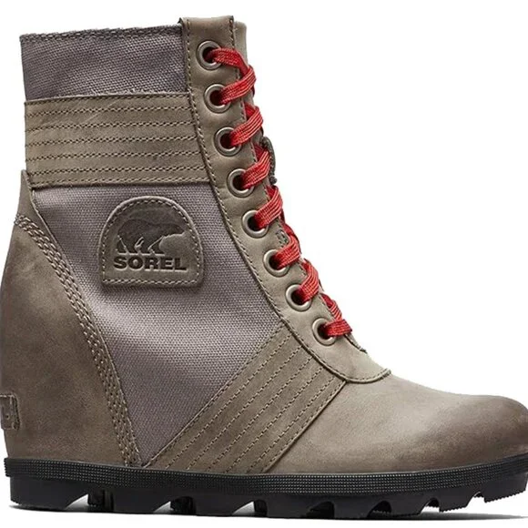 Sorel Wmns Lexie Wedge Waterproof Canvas Winter Boots NL3046-051 - Picture 2 of 6